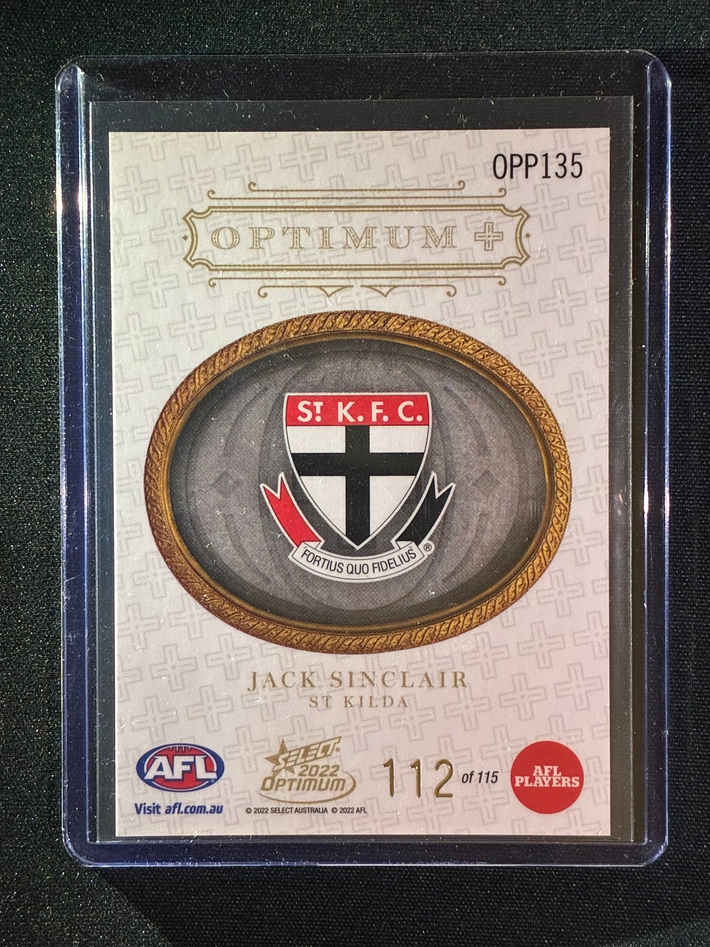 2022 Optimum JACK SINCLAIR Optimum+ Plus Parallel 112/115