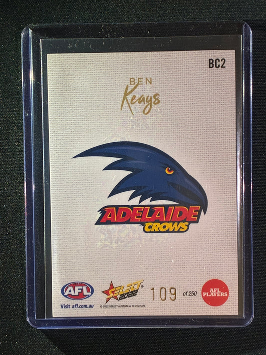 2022 Footy Stars BEN KEAYS Blank Canvas 109/250