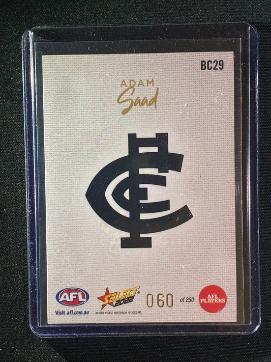 2022 Footy Stars ADAM SAAD Blank Canvas 60/250