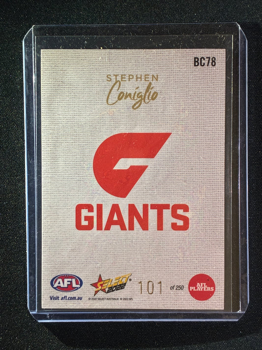 2022 Footy Stars STEPHEN CONIGLIO Blank Canvas 101/250