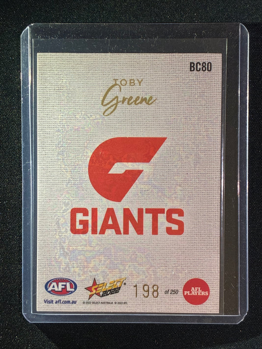 2022 Footy Stars TOBY GREENE Blank Canvas 198/250
