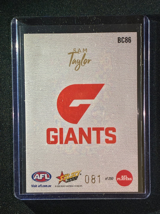 2022 Footy Stars SAM TAYLOR Blank Canvas 81/250