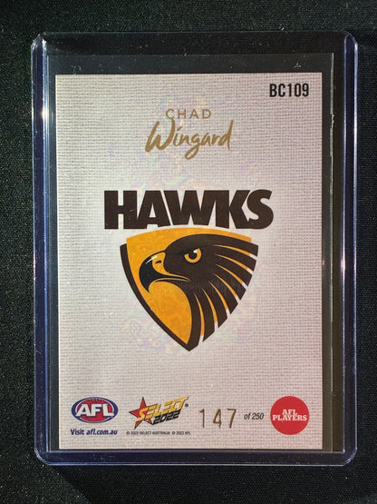 2022 Footy Stars CHAD WINGARD Blank Canvas 147/250