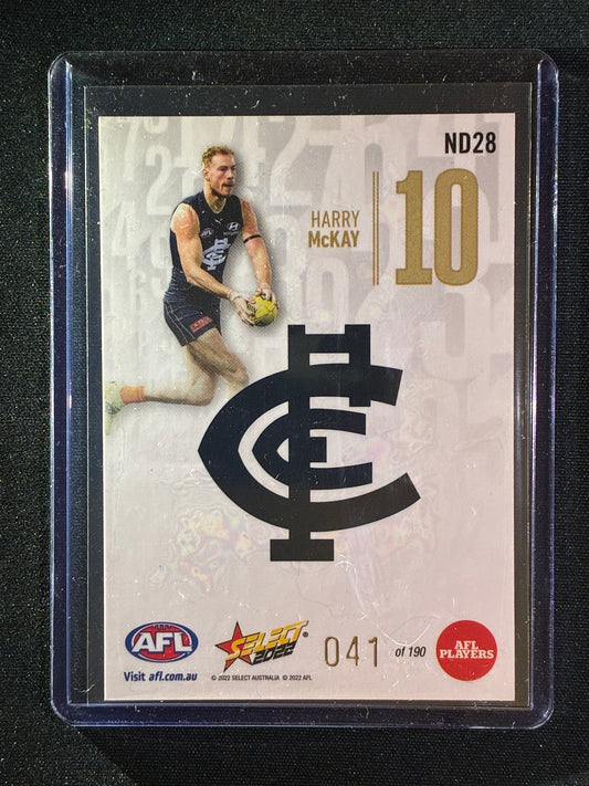 2022 Footy Stars HARRY MCKAY Numbers Daylight 41/190