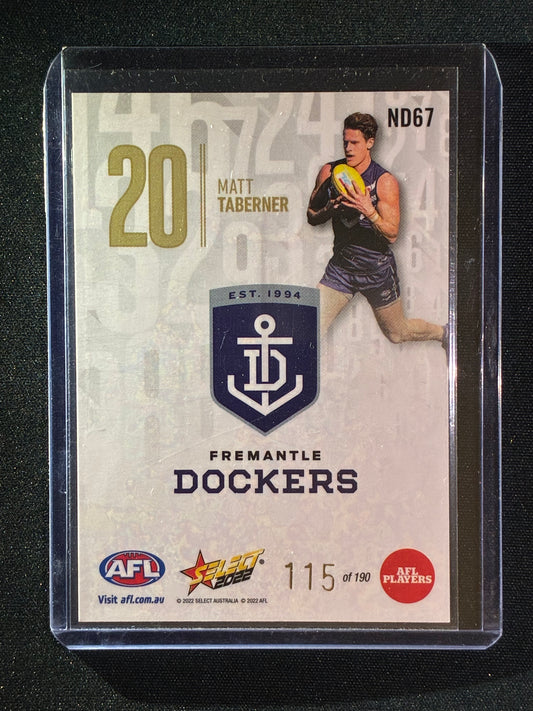 2022 Footy Stars MATT TABERNER Numbers Daylight 115/190