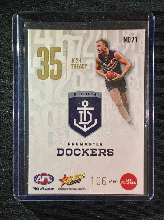 2022 Footy Stars JOSH TREACY Numbers Daylight 106/190