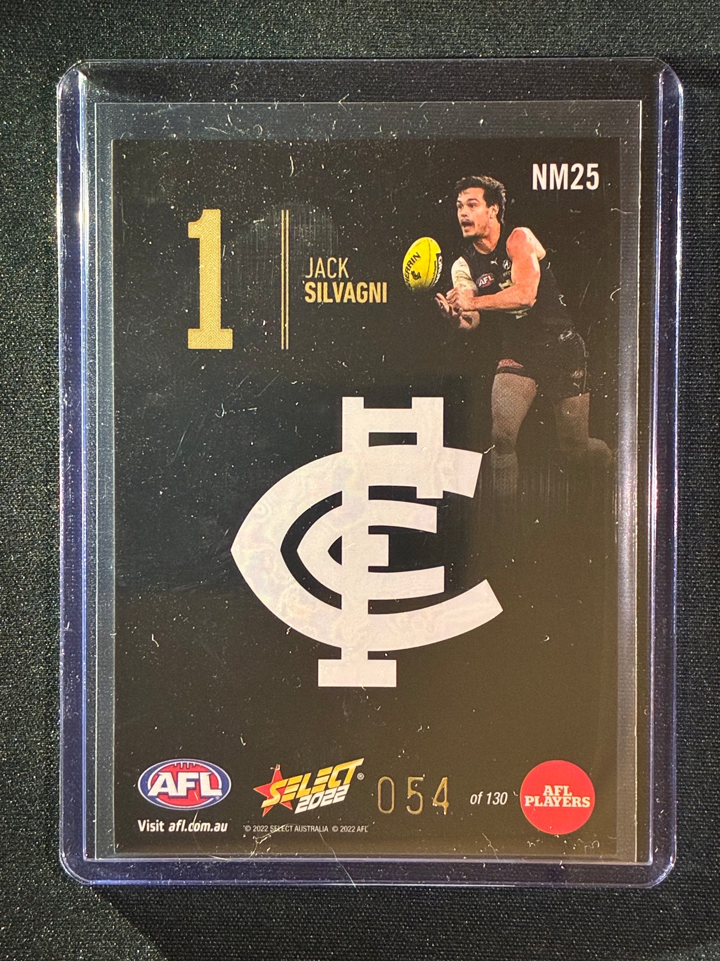 2022 Footy Stars JACK SILVAGNI Numbers Midnight 54/130