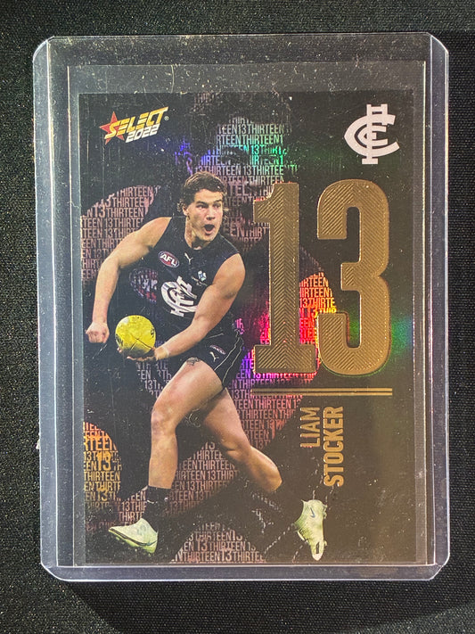 2022 Footy Stars LIAM STOCKER Numbers Midnight 50/130
