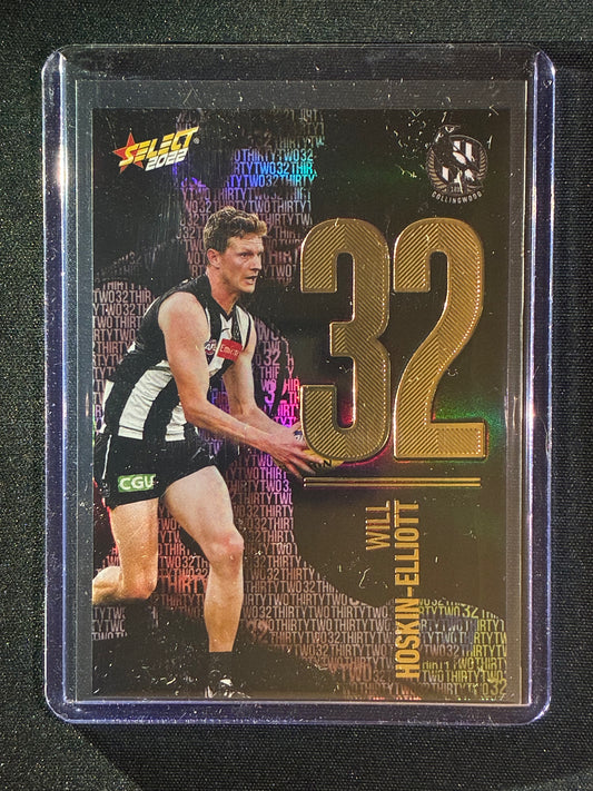 2022 Footy Stars WILL HOSKIN-ELLIOTT Numbers Midnight 50/130