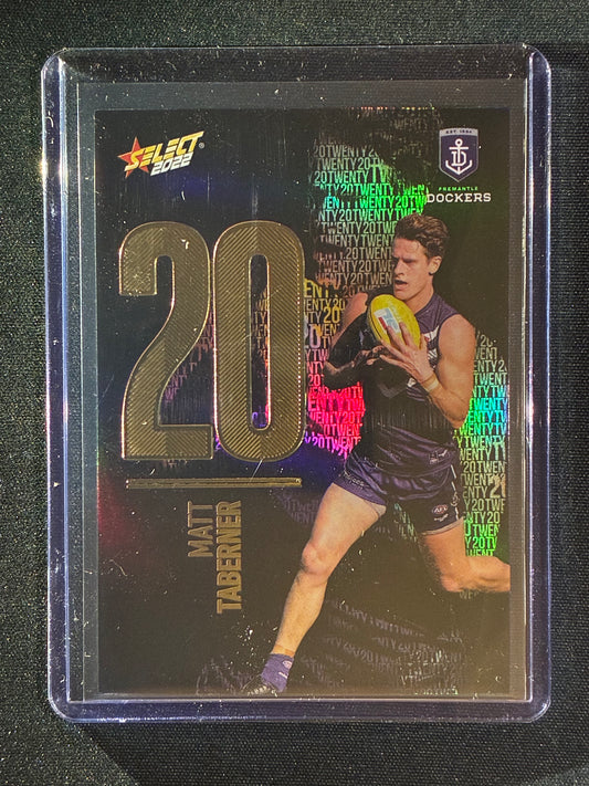 2022 Footy Stars MATT TABERNER Numbers Midnight 57/130