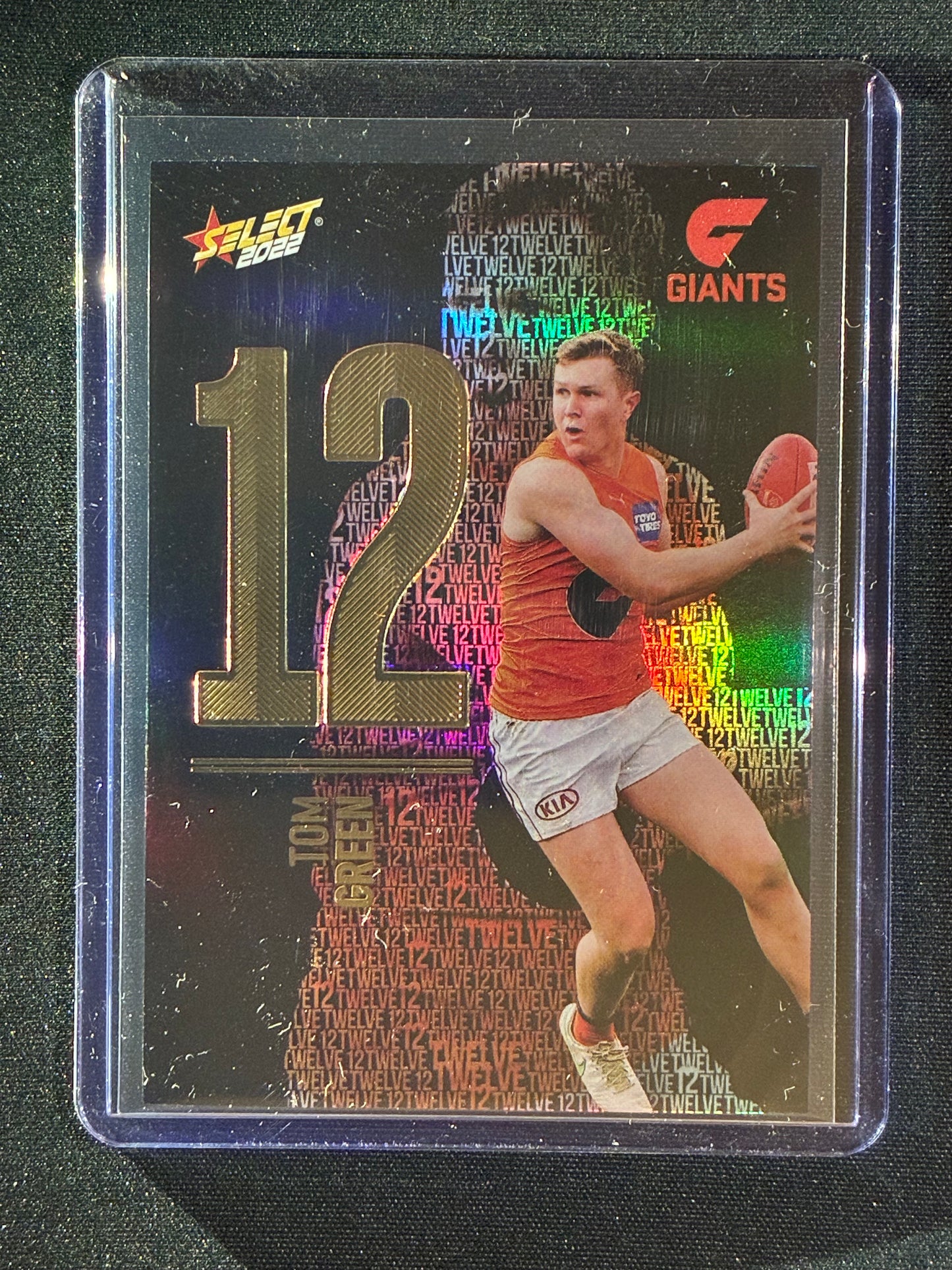 2022 Footy Stars TOM GREEN Numbers Midnight 68/130