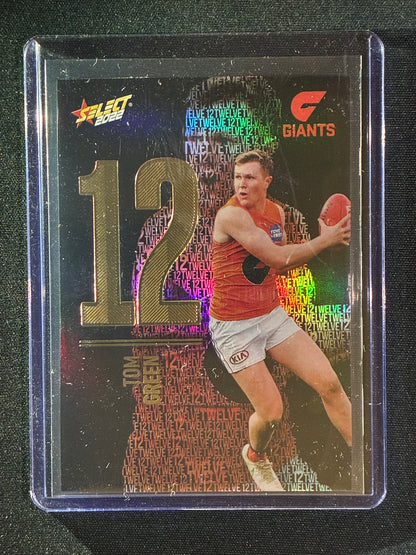2022 Footy Stars TOM GREEN Numbers Midnight 107/130