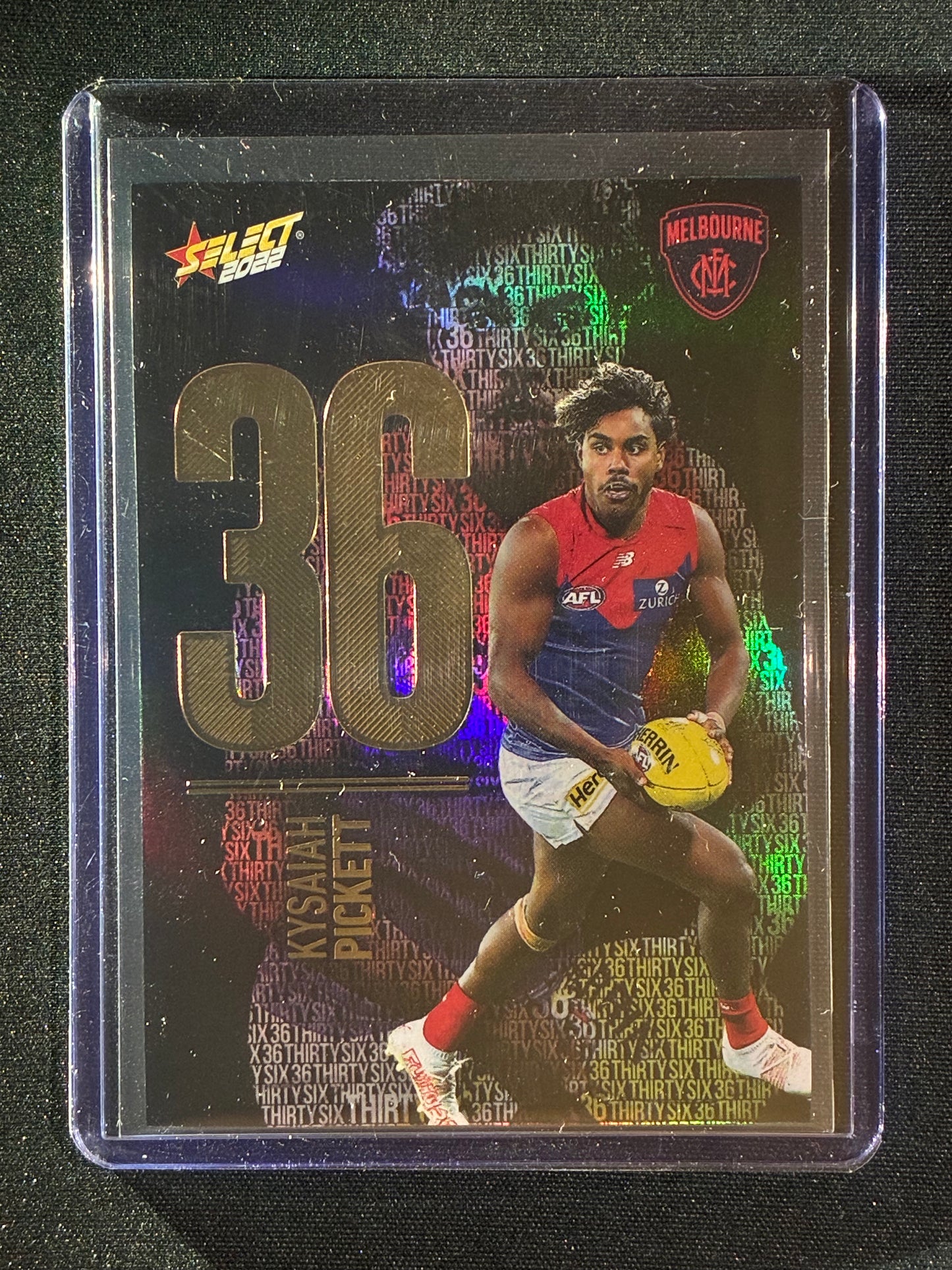 2022 Footy Stars KYSAIAH PICKETT Numbers Midnight 27/130