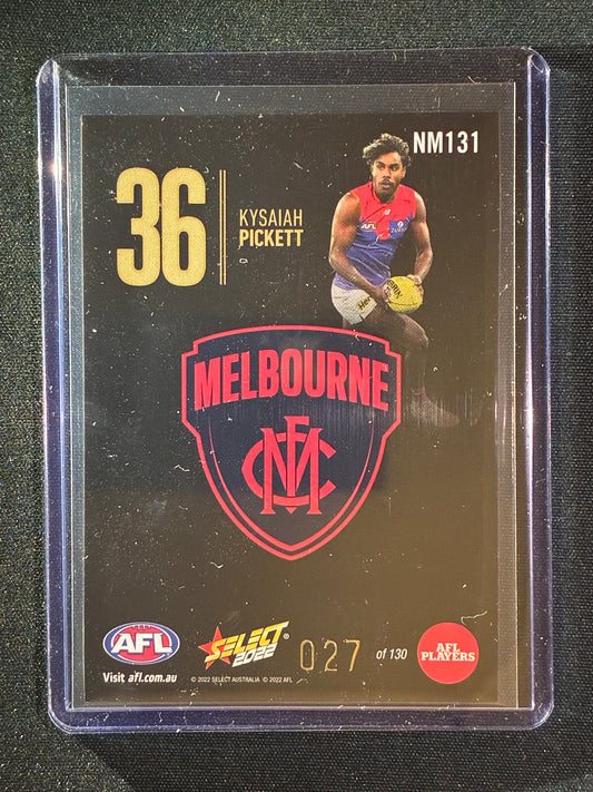 2022 Footy Stars KYSAIAH PICKETT Numbers Midnight 27/130