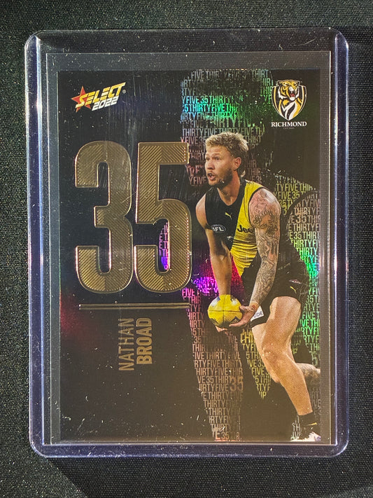 2022 Footy Stars NATHAN BROAD Numbers Midnight 130/130 1/1