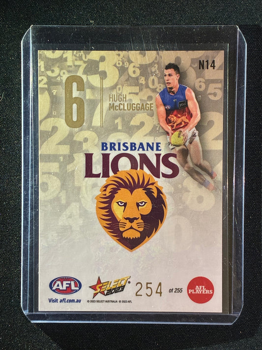 2023 Footy Stars HUGH MCCLUGGAGE Numbers Gold 254/255