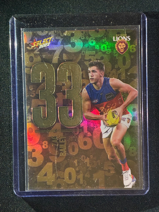 2023 Footy Stars ZAC BAILEY Numbers Gold 110/255
