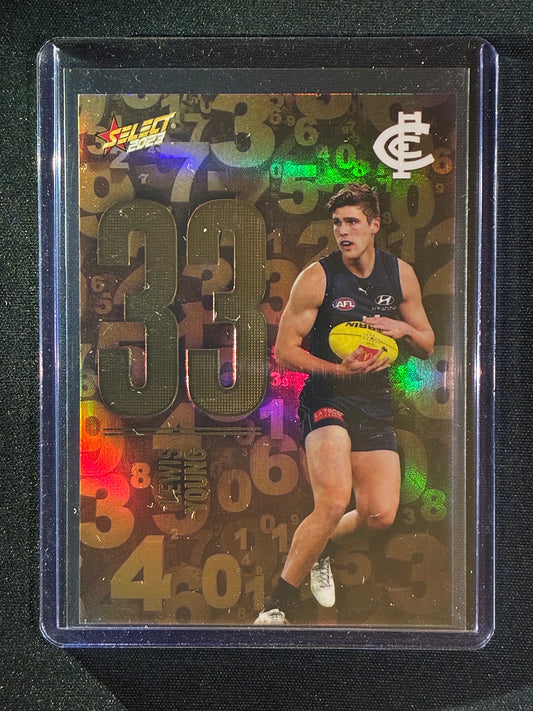 2023 Footy Stars LEWIS YOUNG Numbers Gold 180/255