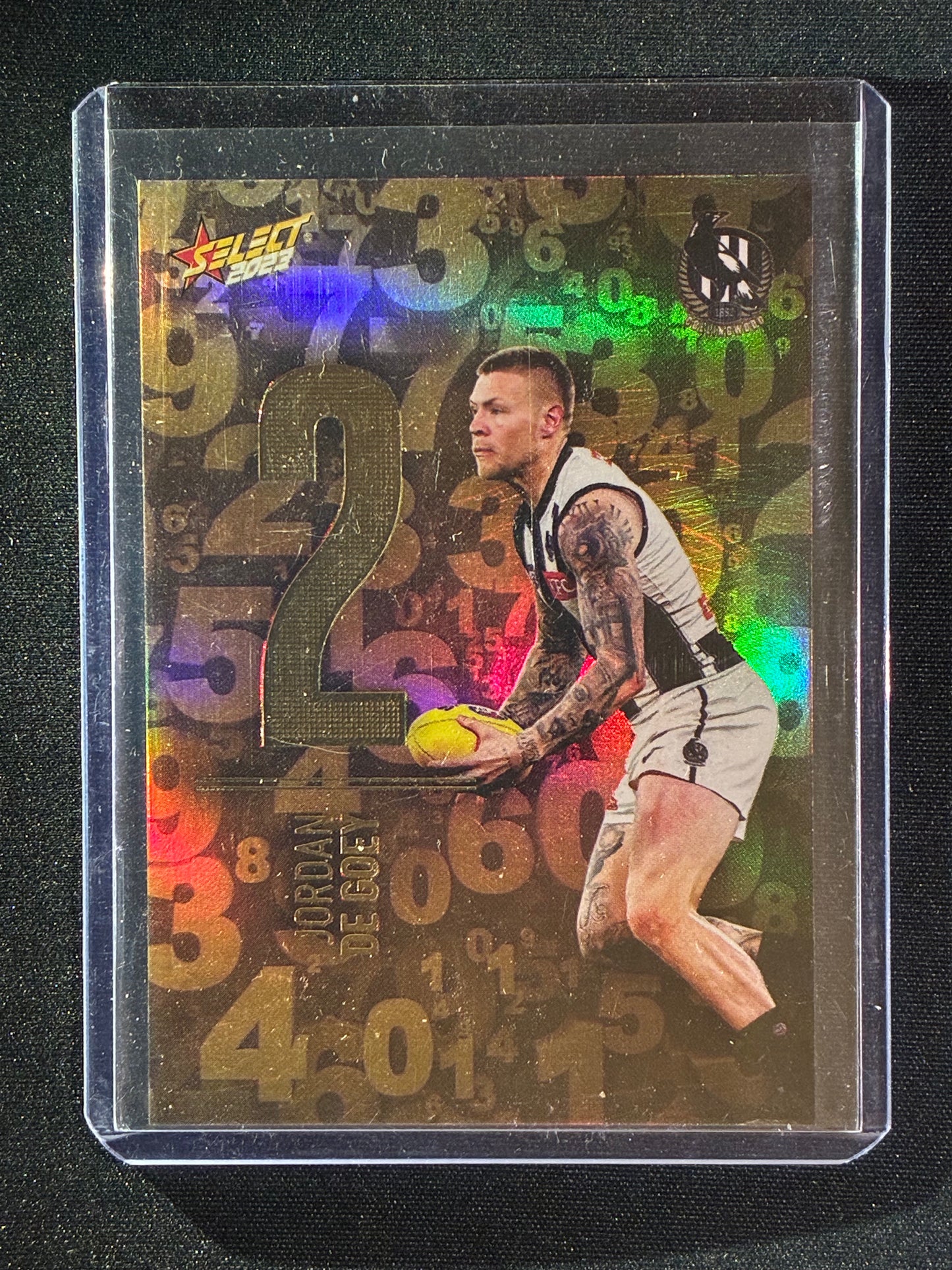2023 Footy Stars JORDAN DEGOEY Numbers Gold 33/255
