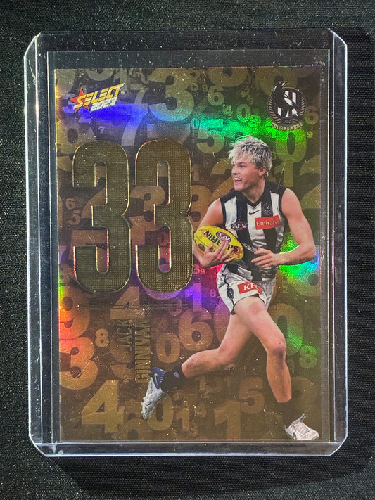 2023 Footy Stars JACK GINNIVAN Numbers Gold 124/255