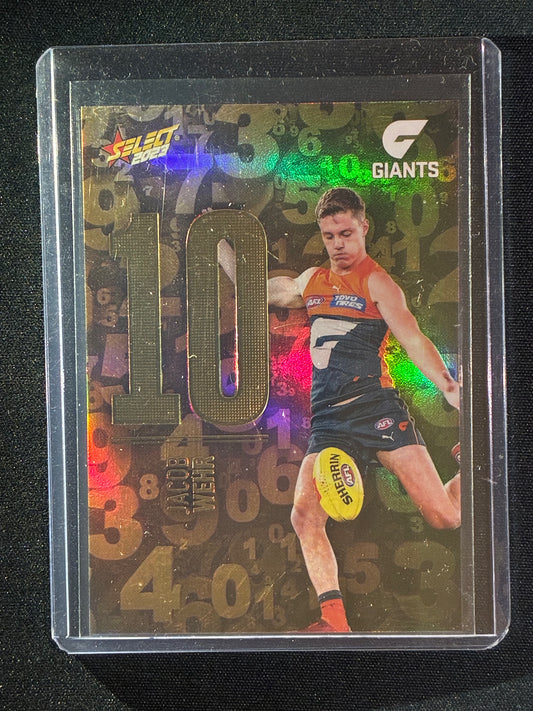 2023 Footy Stars JACOB WEHR Numbers Gold 223/255
