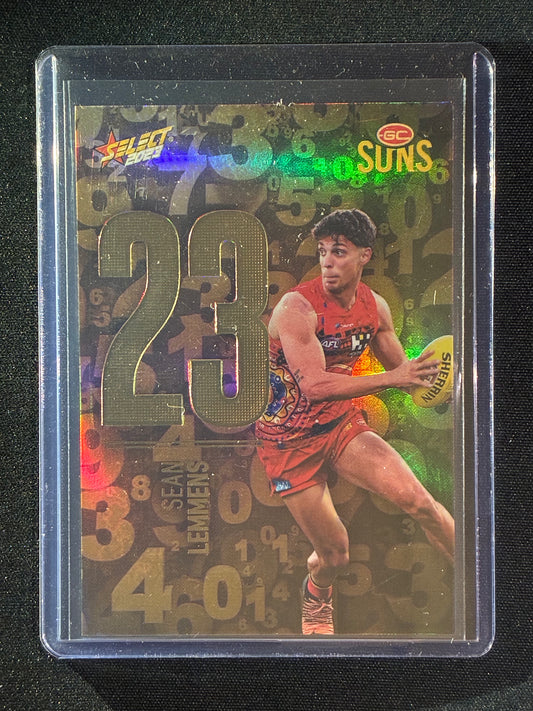 2023 Footy Stars SEAN LEMMENS Numbers Gold 134/255