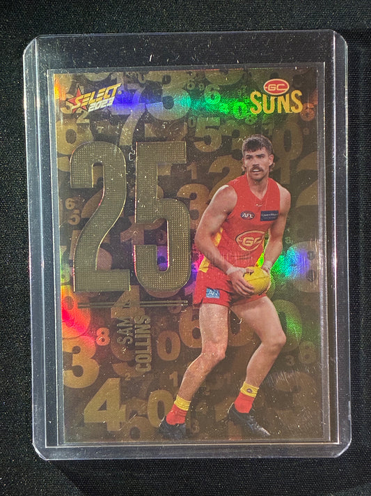 2023 Footy Stars SAM COLLINS Numbers Gold 87/255