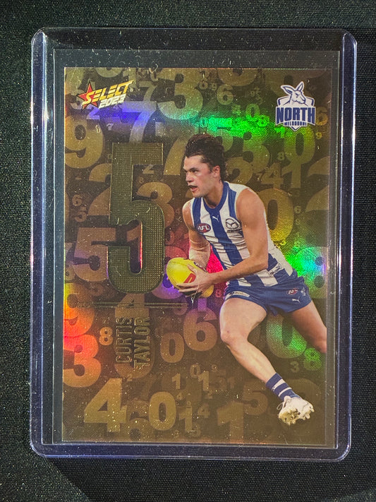2023 Footy Stars CURTIS TAYLOR Numbers Gold 204/255