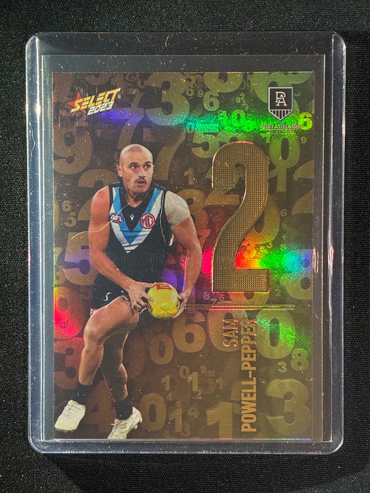 2023 Footy Stars SAM POWELL-PEPPER Numbers Gold 74/255
