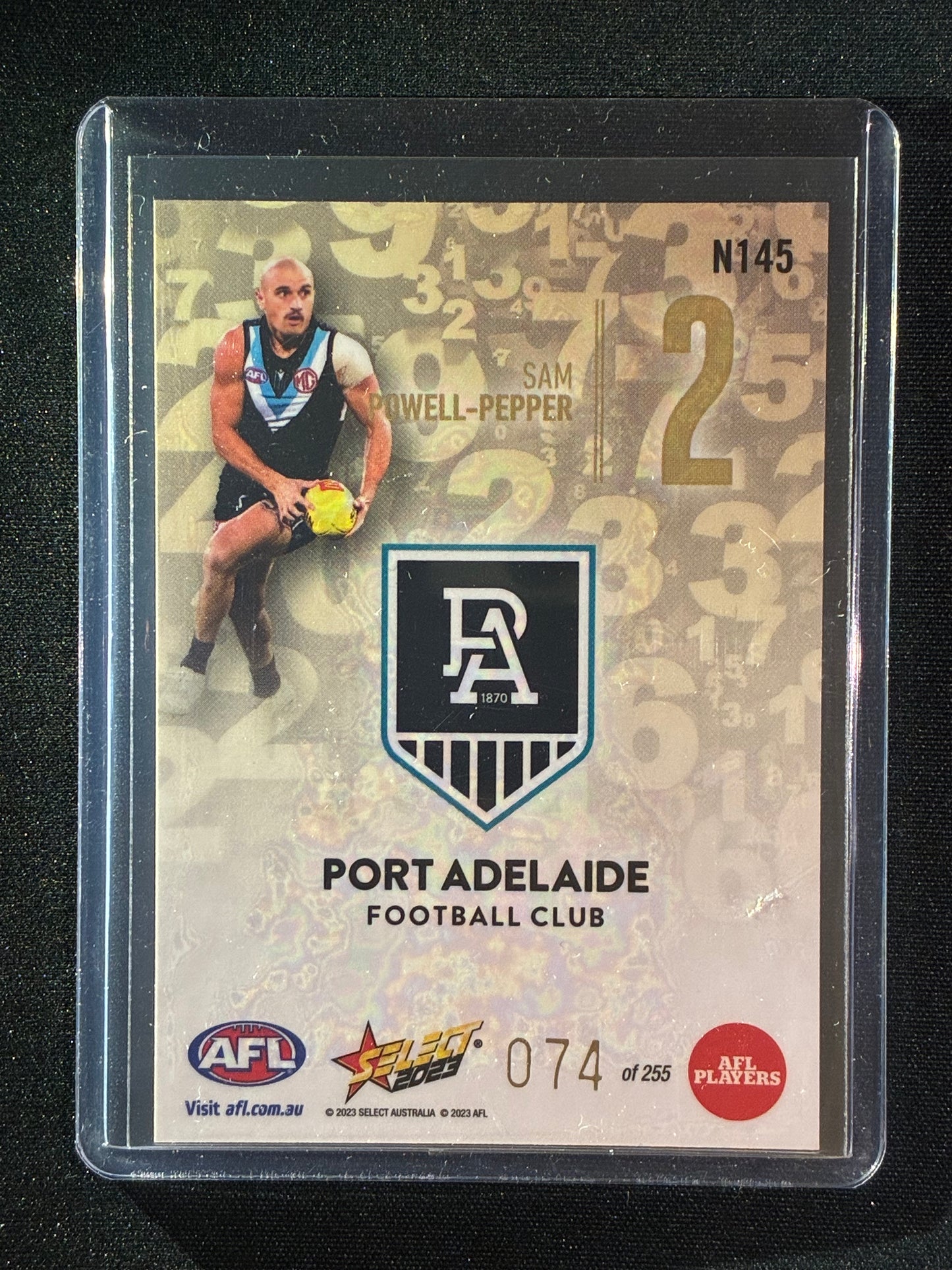 2023 Footy Stars SAM POWELL-PEPPER Numbers Gold 74/255