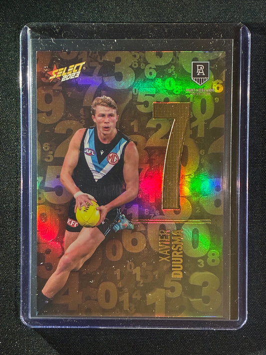 2023 Footy Stars XAVIER DUURSMA Numbers Gold 126/255