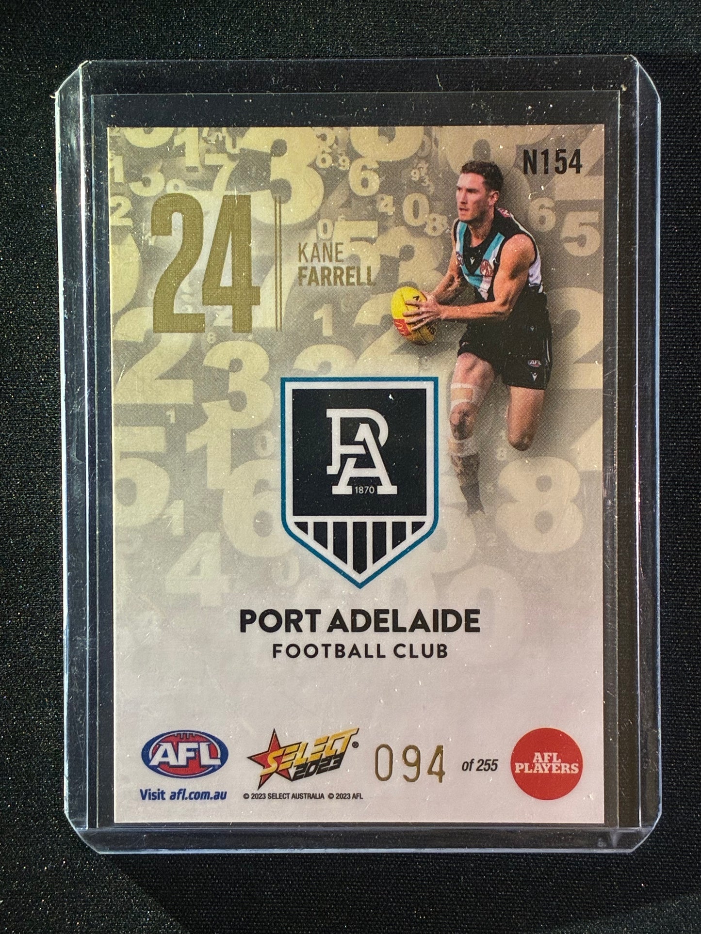 2023 Footy Stars KANE FARRELL Numbers Gold 94/255