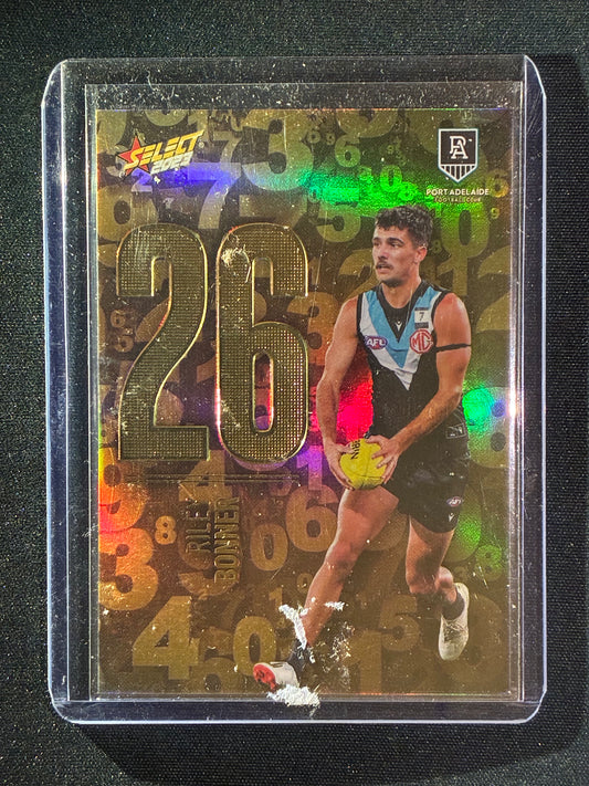 2023 Footy Stars RILEY BONNER Numbers Gold 208/255
