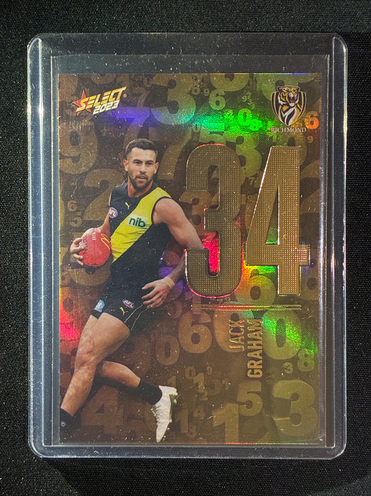 2023 Footy Stars JACK GRAHAM Numbers Gold 185/255