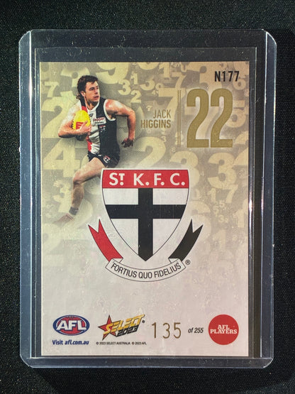 2023 Footy Stars JACK HIGGINS Numbers Gold 135/255