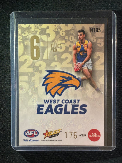 2023 Footy Stars ELLIOTT YEO Numbers Gold 176/255