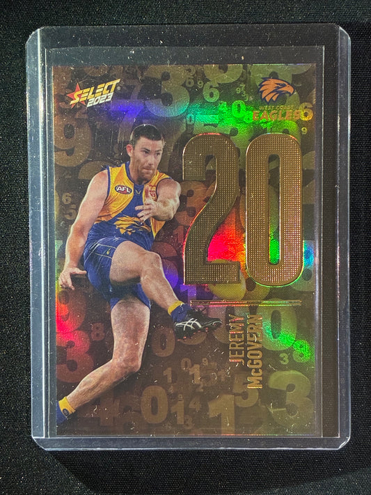 2023 Footy Stars JEREMY MCGOVERN Numbers Gold 99/255