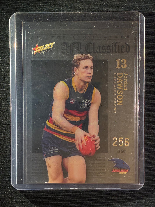 2023 Footy Stars JORDAN DAWSON AFL Classified Acetate 256/365