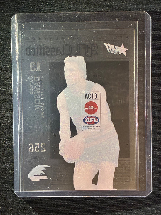 2023 Footy Stars JORDAN DAWSON AFL Classified Acetate 256/365