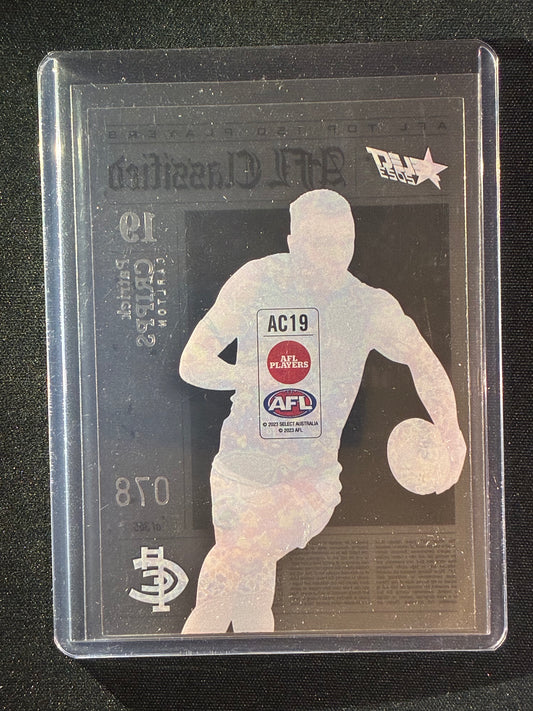 2023 Footy Stars PATRICK CRIPPS AFL Classified Acetate 78/365