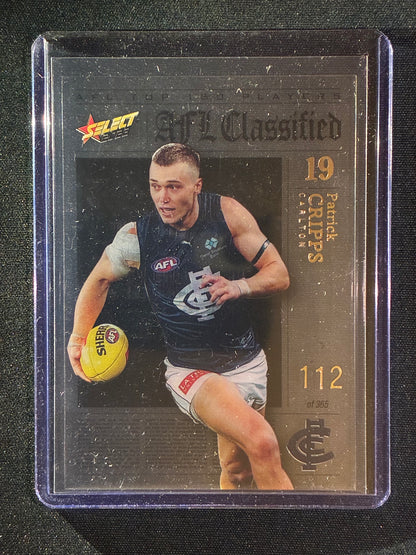 2023 Footy Stars PATRICK CRIPPS AFL Classified Acetate 112/365