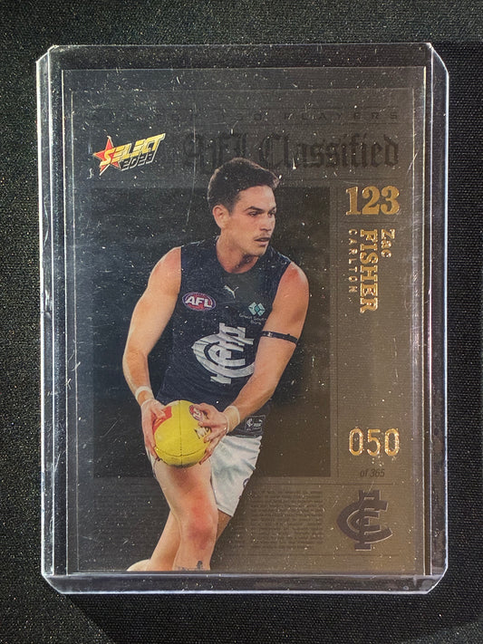2023 Footy Stars ZAC FISHER AFL Classified Acetate 50/365