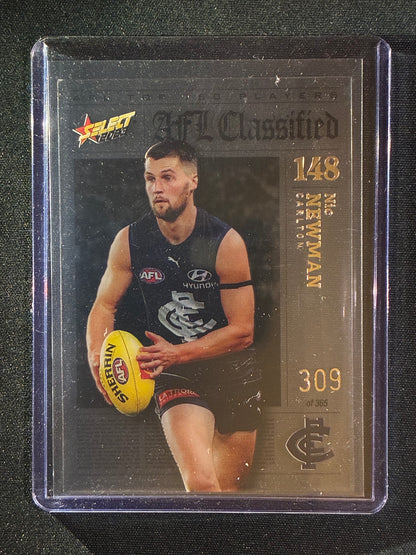 2023 Footy Stars NIC NEWMAN AFL Classified Acetate 309/365