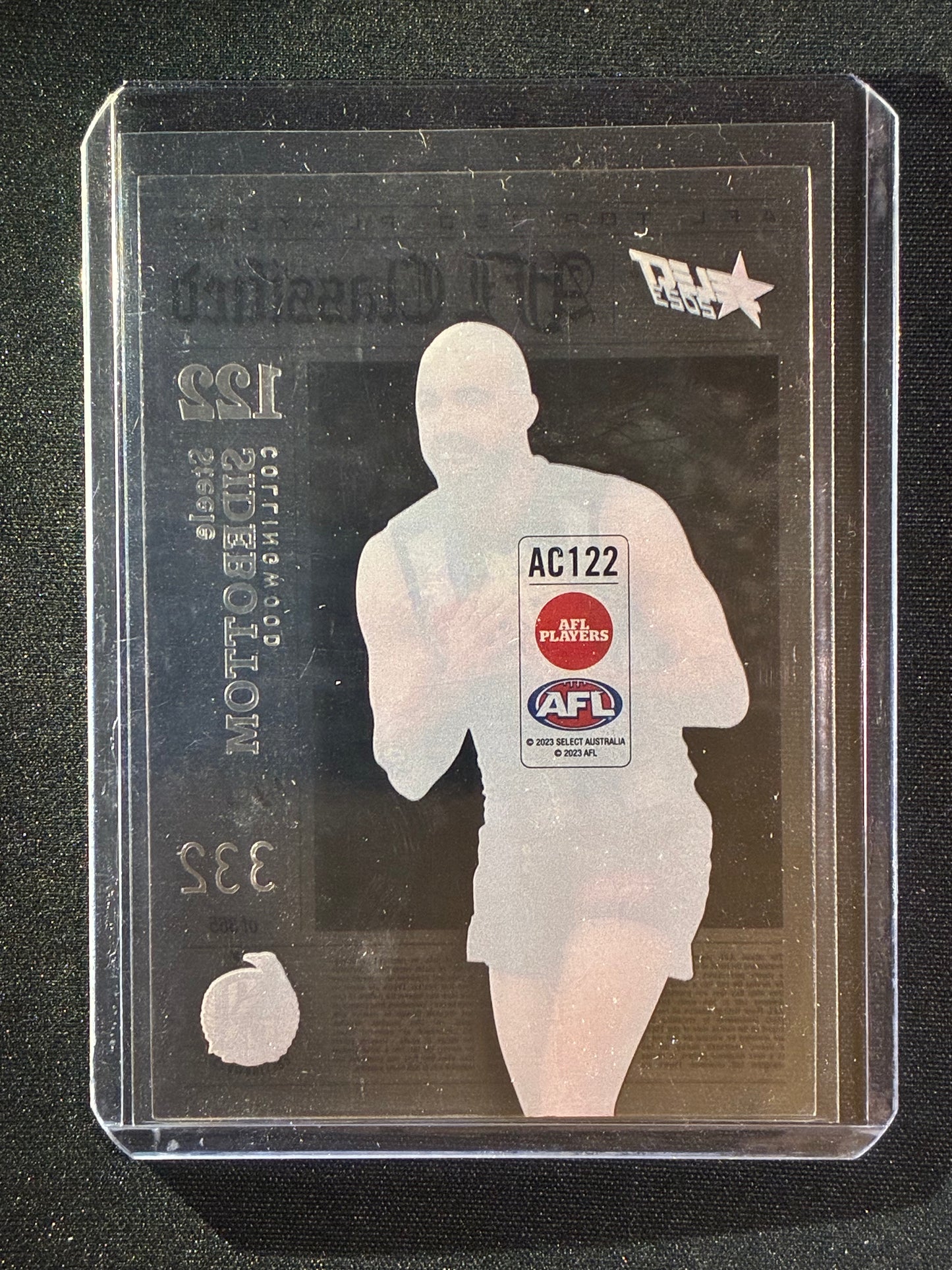 2023 Footy Stars STEELE SIDEBOTTOM AFL Classified Acetate 332/365