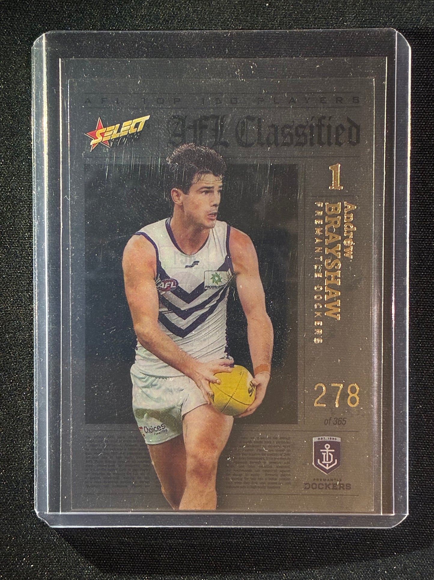 2023 Footy Stars ANDREW BRAYSHAW AFL Classified Acetate 278/365