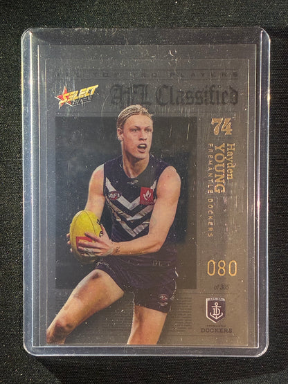 2023 Footy Stars HAYDEN YOUNG AFL Classified Acetate 80/365