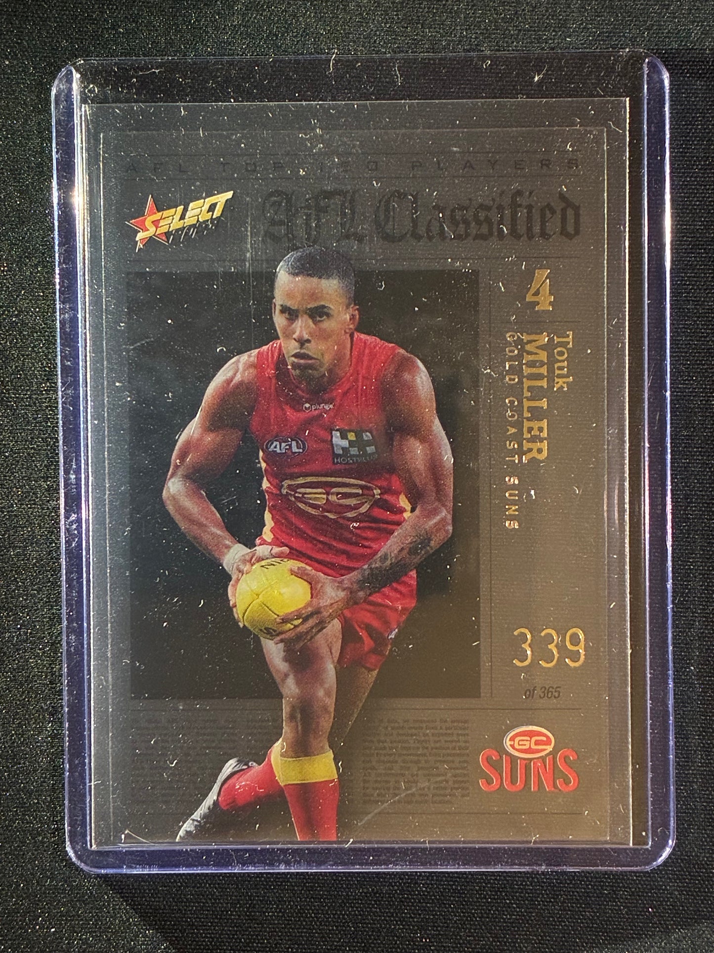 2023 Footy Stars TOUK MILLER AFL Classified Acetate 339/365