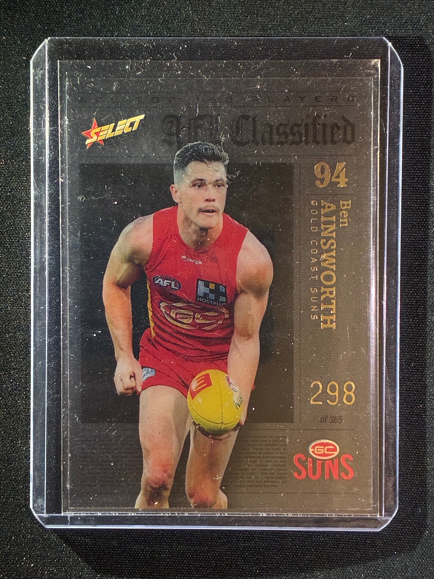 2023 Footy Stars BEN AINSWORTH AFL Classified Acetate 298/365
