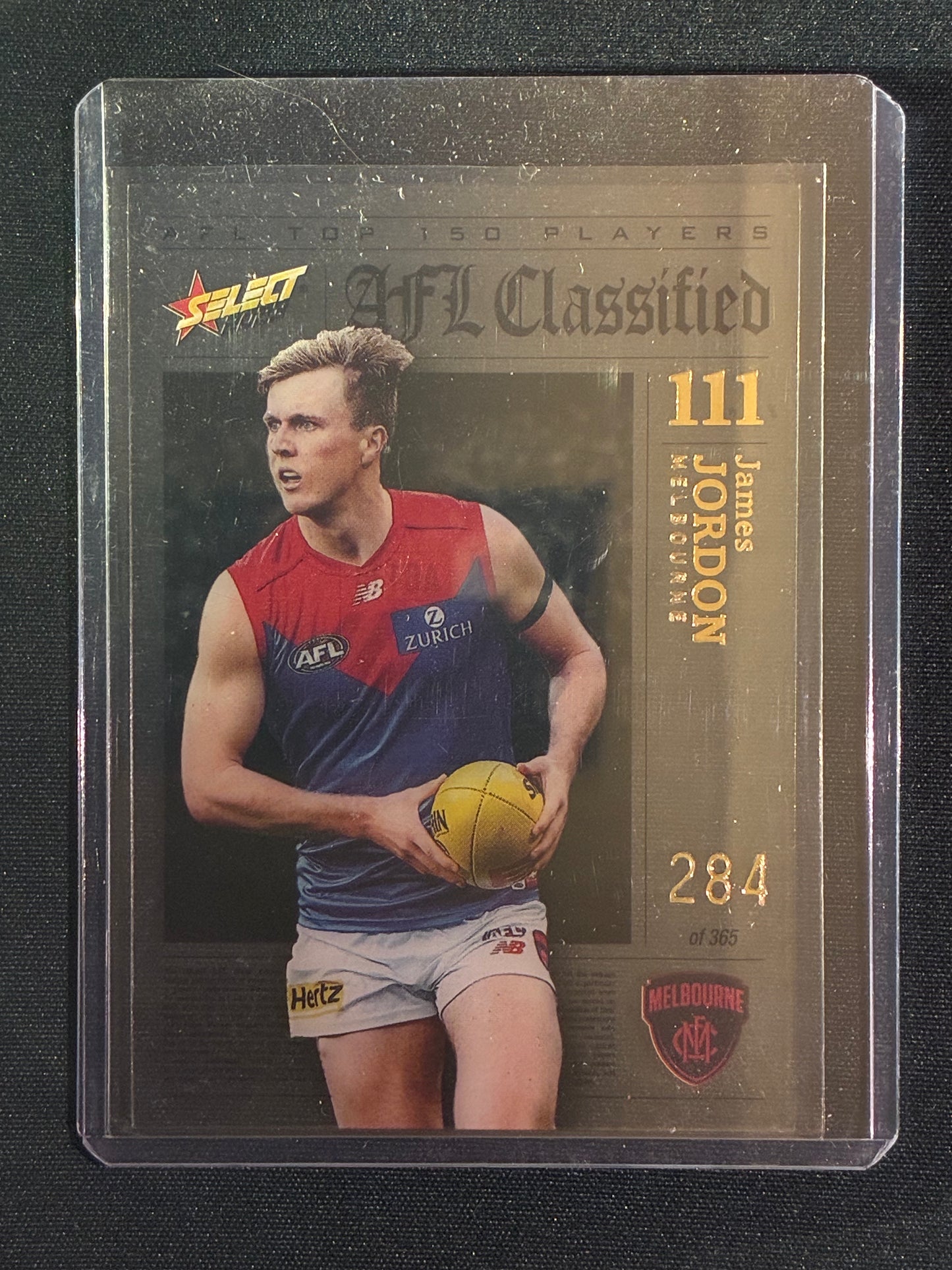2023 Footy Stars JAMES JORDAN AFL Classified Acetate 284/365