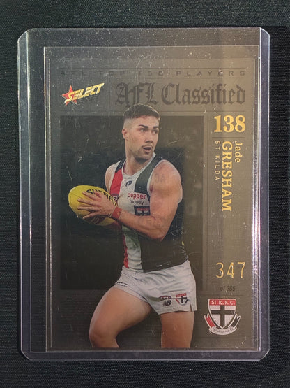 2023 Footy Stars JADE GRESHAM AFL Classified Acetate 347/365
